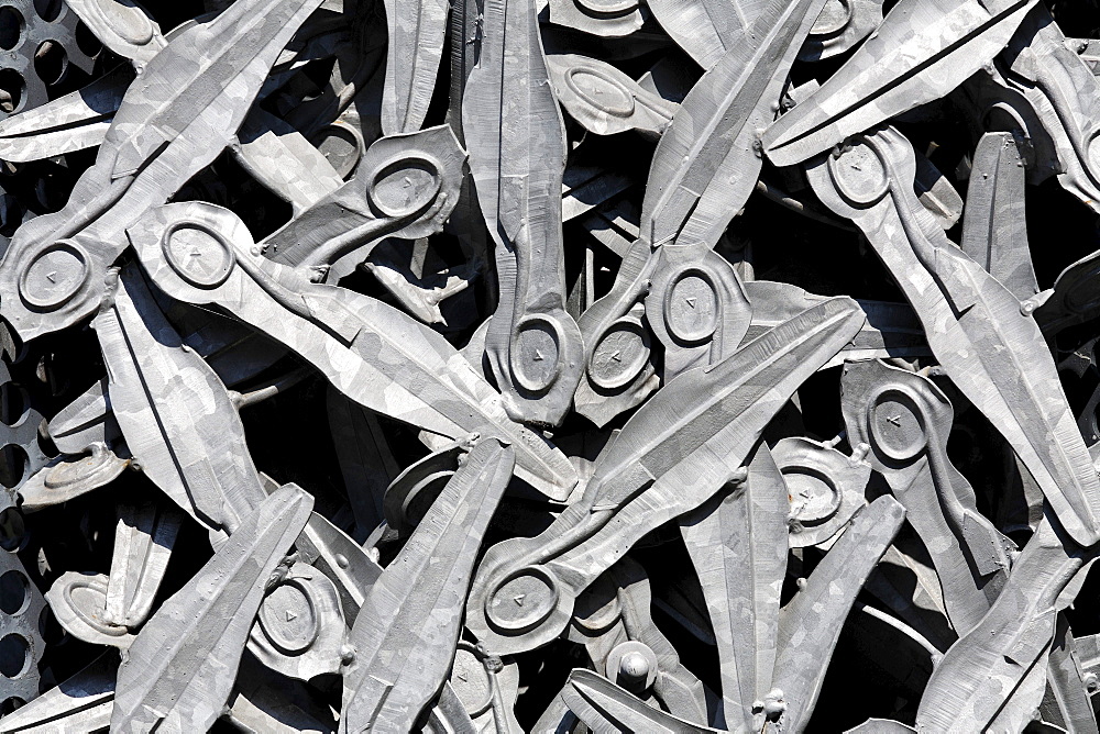 Scissor blanks, Hendrichs swage forge, LVR Industrial Museum, Solingen, North Rhine-Westphalia, Germany, Europe