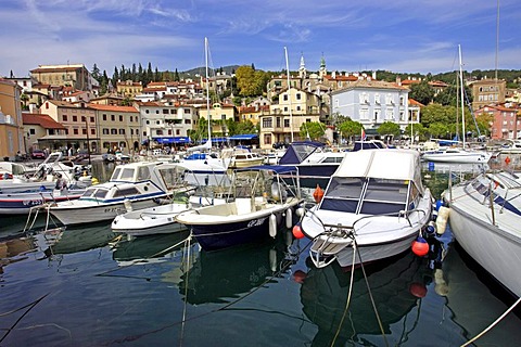 Volosko harbor with boats, Opatija, Istria, Croatia