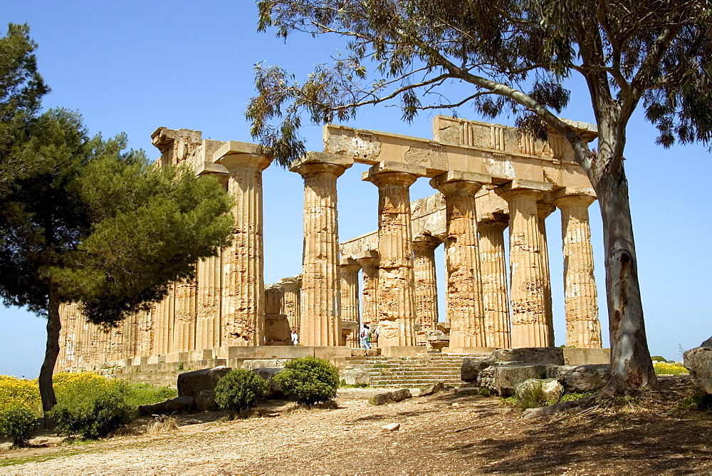 Ancient Greek Temple, archaeological site, Selinunte, Sicily, Italy, Europe