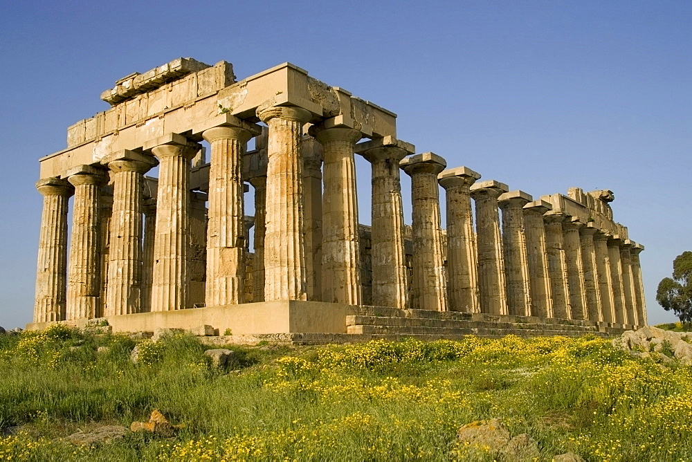 Ancient Greek temple Selinunte, archaeological site, Sicily, Italy