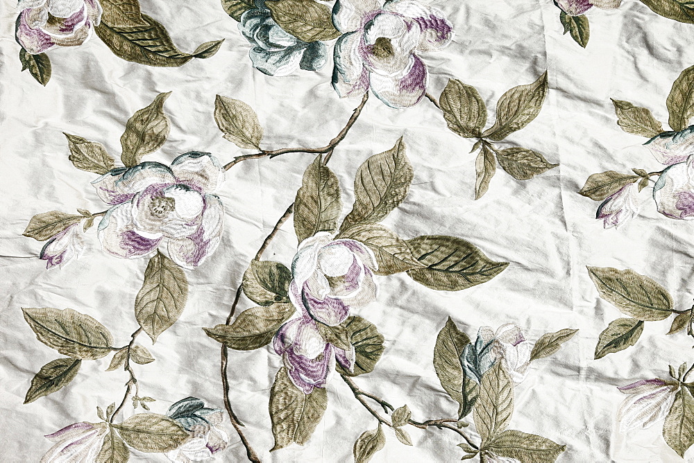 Fabric with floral pattern