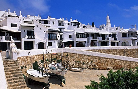 Holiday flats in Binibeca Vell, Minorca, Balearic Islands, Spain