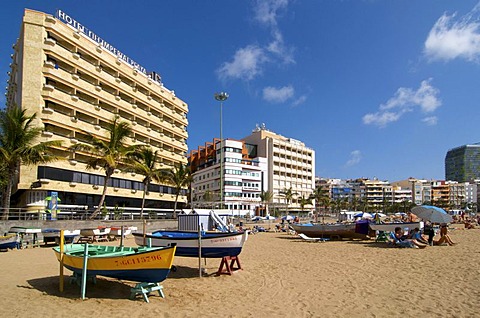 Las Canteras beach in Las Palmas, Grand Canary, Canary Islands, Spain