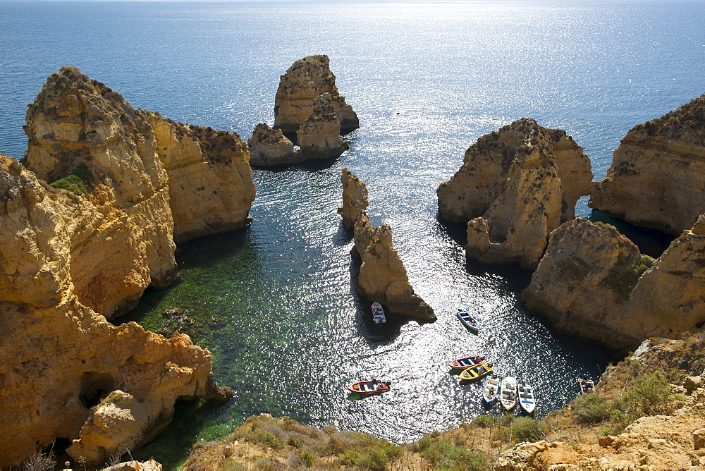 Ponta da Piedade near Lagos, Algarve, Portugal, Europe