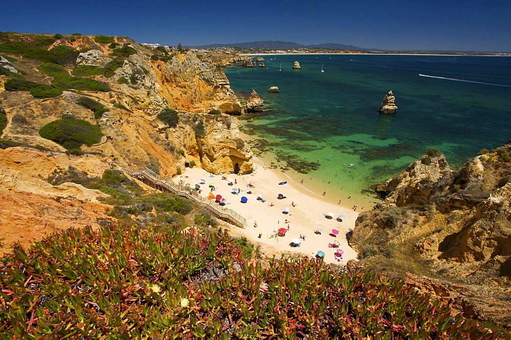 Praia do Camilo near Lagos, Algarve, Portugal, Europe