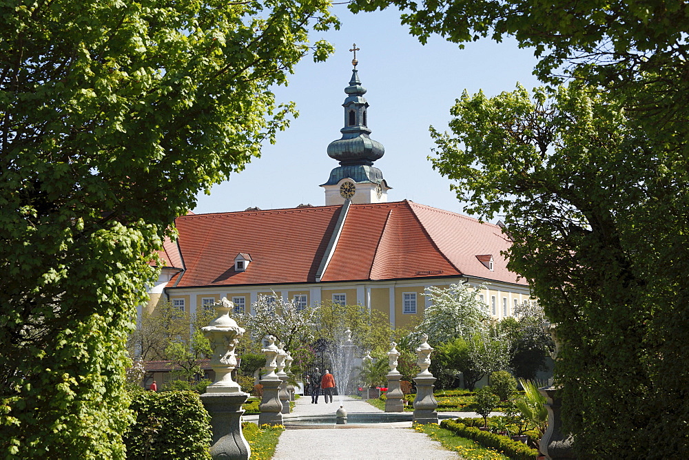 Kloster Seitenstetten monastery, convent garden, Mostviertel region, Lower Austria, Austria, Europe