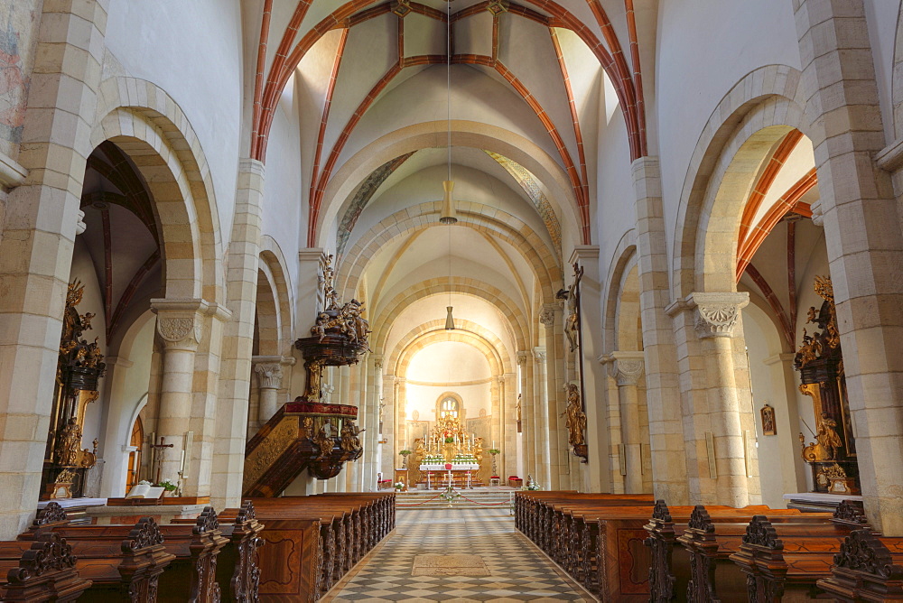 Collegiate church, St. Paul im Lavanttal monastery, Carinthia, Austria, Europe