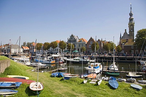 Veere Stadhuis, City Hall, and port, Zeeland, Netherlands