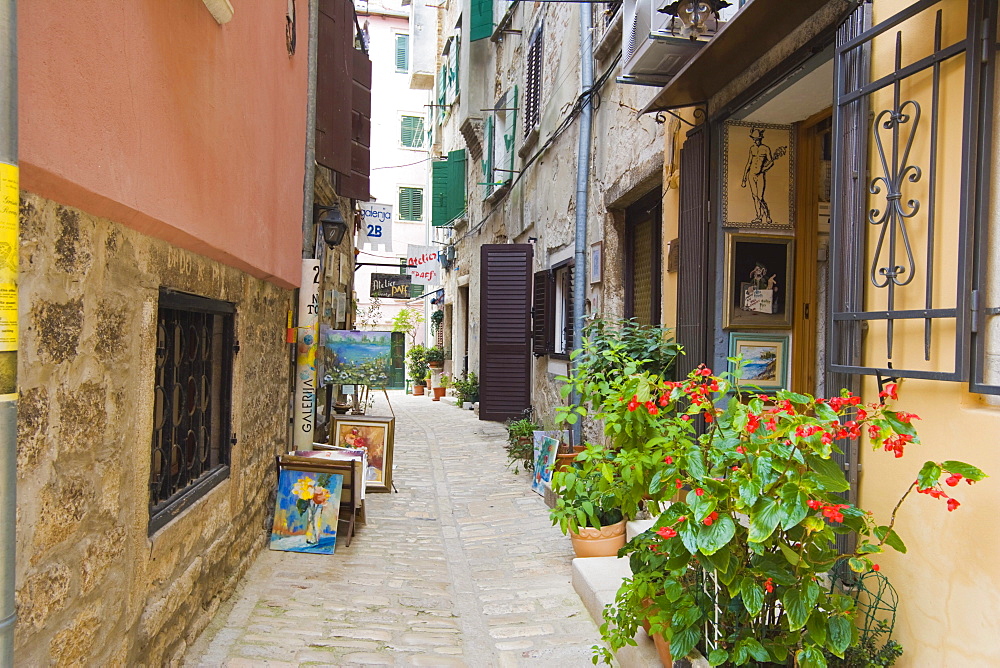 Porecka Street, Rovinj, Istria, Croatia, Europe