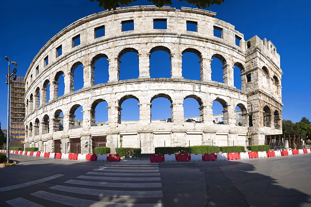 Pula Arena, Roman amphitheatre, Pula, Istria, Croatia, Europe