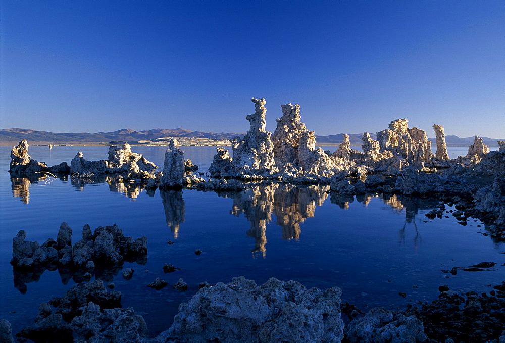 Calcareous tufa spires in Mono Lake, Lee Vining, California, USA