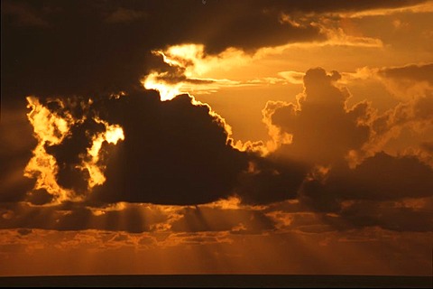 Sunset at the North Sea, Germany, Europe