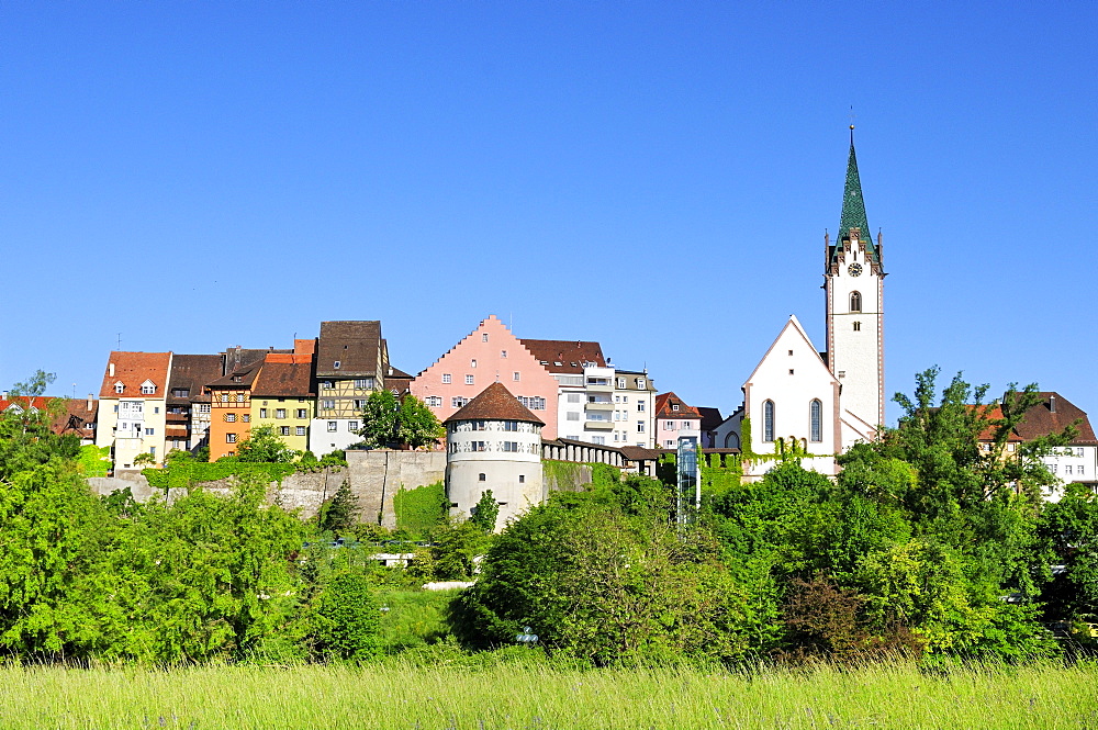 View of the historic centre of Engen, county of Constance, Baden-Wuerttemberg, Germany, Europe