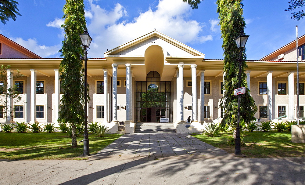 National Library of the Seychelles, Francis Rachel Street, capital city Victoria, Mahe Island, Seychelles, Indian Ocean, Africa