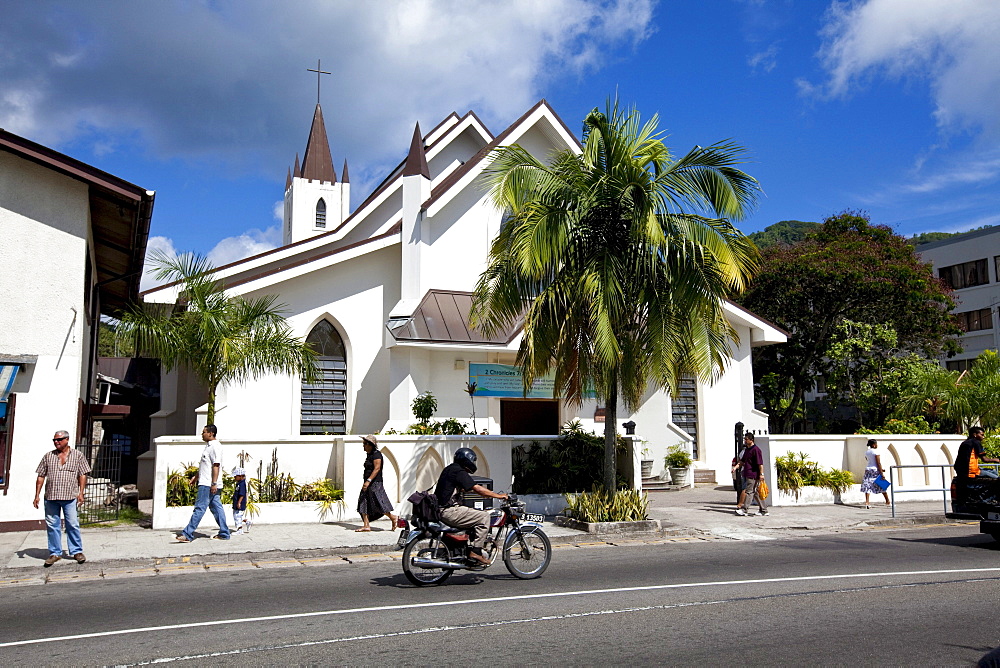 St Paul's Church in Albert Street, the capital of Victoria, Mahe Island, Seychelles, Indian Ocean, Africa