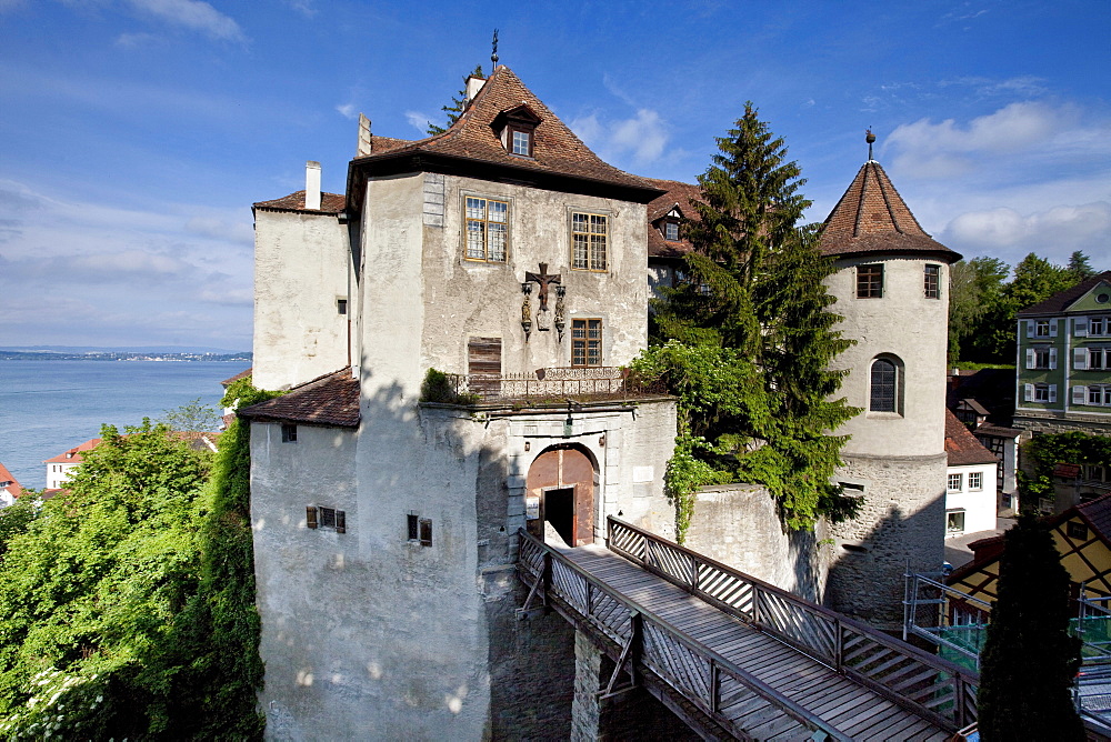 The Altes Schloss old castle, Meersburg on Lake Constance, administrative district of Tuebingen, Bodenseekreis district, Baden-Wuerttemberg, Germany, Europe