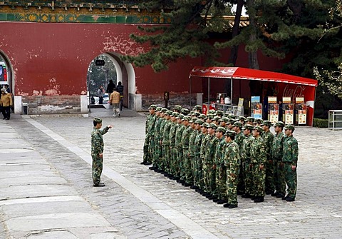 Soldiers, Ming-tombs, China, Asia