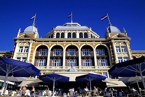 Steigenberger Kurhaus Hotel, a luxury hotel on the promenade of Scheveningen, a sophisticated seaside resort neighbouring Den Haag on the Dutch North Sea coast, province of South Holland, Zuid Holland, the Netherlands, Europe