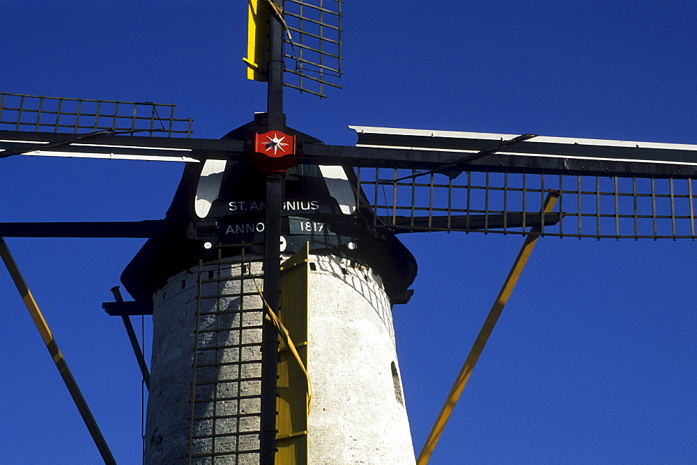 Sint Antonius Molen, windmill from 1817, Halsteren, Bergen op Zoom, Province of North Brabant, Noord-Brabant, Netherlands, Benelux, Europe