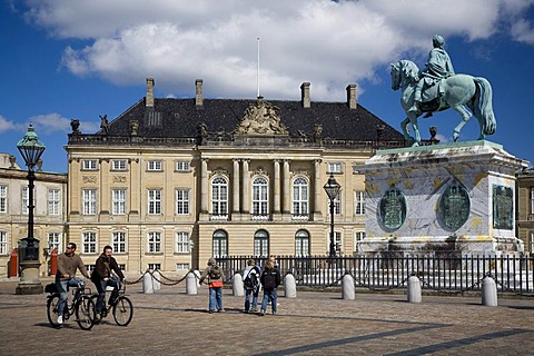 The Royal Palace Amalienborg in Copenhagen, Denmark