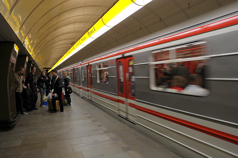 Metro station, Prague, Czech Republic, Europe