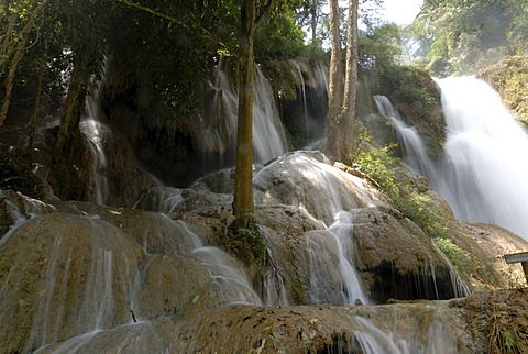 Kuang Xi waterfall near Luang Prabang, Laos, Asia