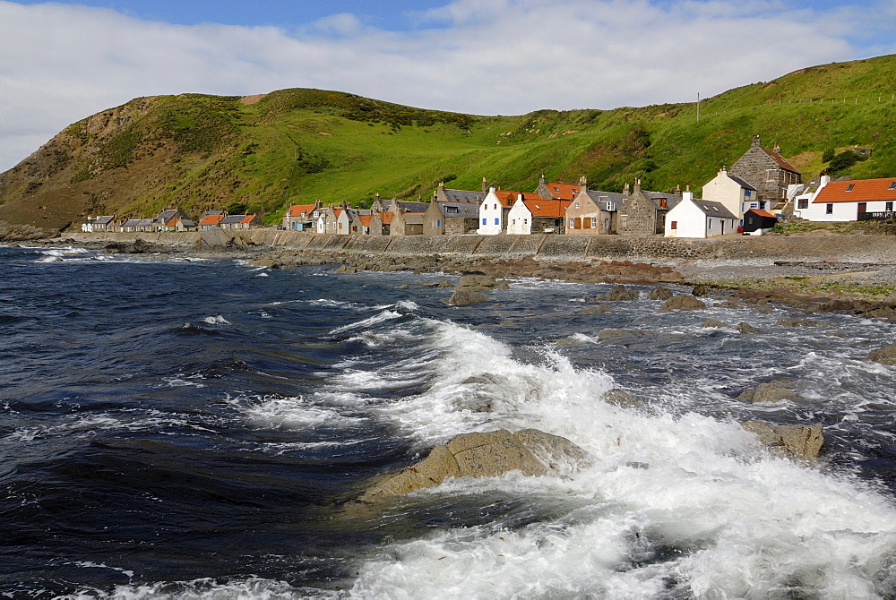 Crovie fishing village on the north coast of Scotland, Scotland, UK, Europe