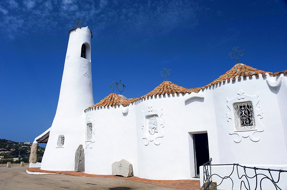 Stella Maris Church, Porto Cervo, Sardinia, Italy, Europe