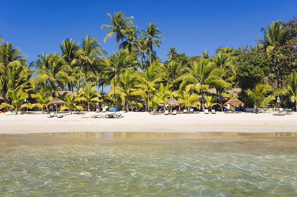 Palm beach, Ngapali Beach, Thandwe, Rakhine Coast, Bay of Bengal, Burma, Myanmar, Asia