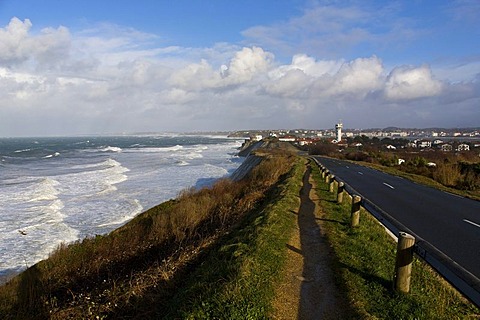 Coast near Socoa during storm "Klaus", Basque Country, France