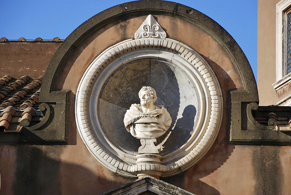 Statue, Engelenburcht, Castel Sant'Angelo, historic city centre, Rome, Italy, Europe