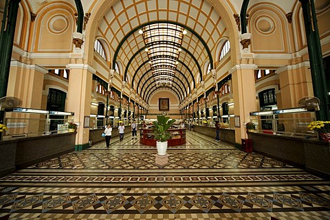 Post office in Ho Chi Minh City, Saigon, Vietnam, Asia