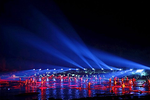 Theater show "Impression Sanjie Liu" by director Zhang Yimou in Yangshuo, Guangxi, China, Asia