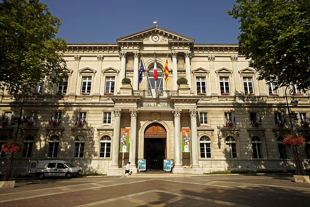 Hotel de Ville town hall in Avignon, Provence, France, Europe