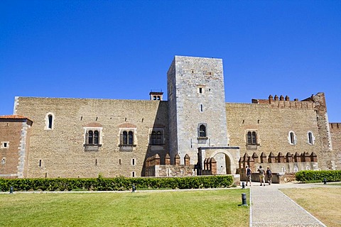 The palace of the Kings of Mallorca, Perpignan, Pyrenees-Orientales, Roussillon, Languedoc-Roussillon, South France, France