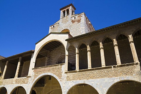 Front of the east wing, palace of the Kings of Mallorca, Perpignan, Pyrenees-Orientales, Roussillon, Languedoc-Roussillon, South France, France