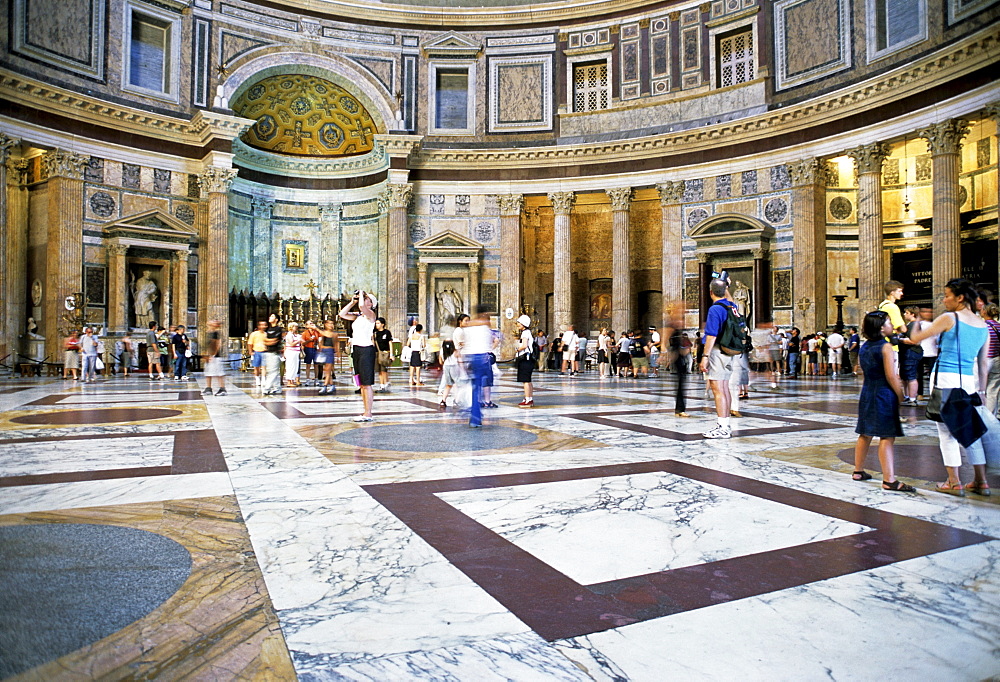 Main altar, Cella, interior, Pantheon, Rome, Lazio, Italy, Europe