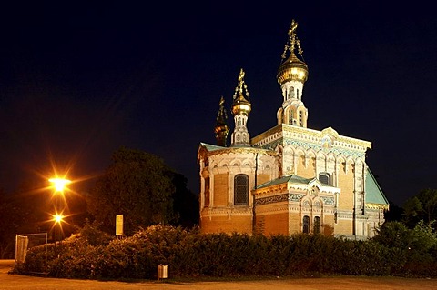 Russian chapel of the Mathildenhoehe artist's colony, Darmstadt, Hesse, Germany, Europe