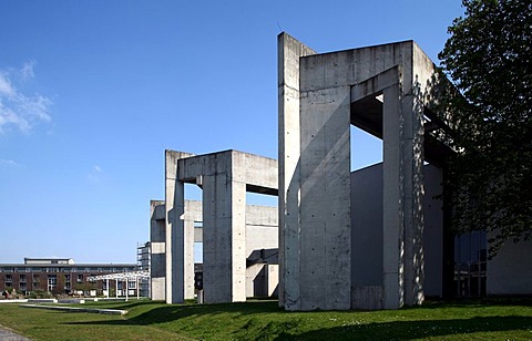 Jewish parish hall at the harbour, Duisburg, Ruhr area, North Rhine-Westphalia, Germany, Europe