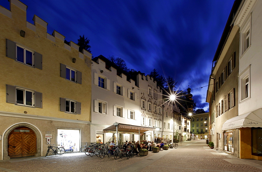 Town alley, Bruneck, Val Pusteria, Alto Adige, Italy, Europe