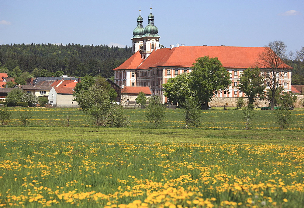 Speinshart monastery, abbey of the Premonstratensian order in Speinshart, Neustadt an der Waldnaab district, Upper Palatinate, Bavaria, Germany, Europe