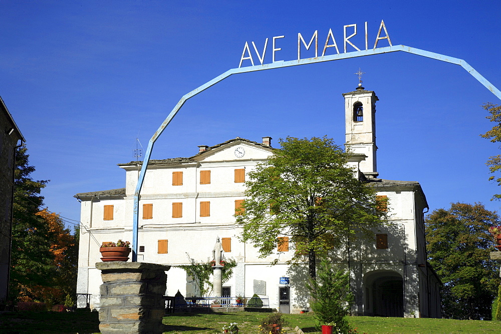 Santuario di Valmala, Madonna della Misericordia, Cuneo Province, Piedmont, Italy, Europe