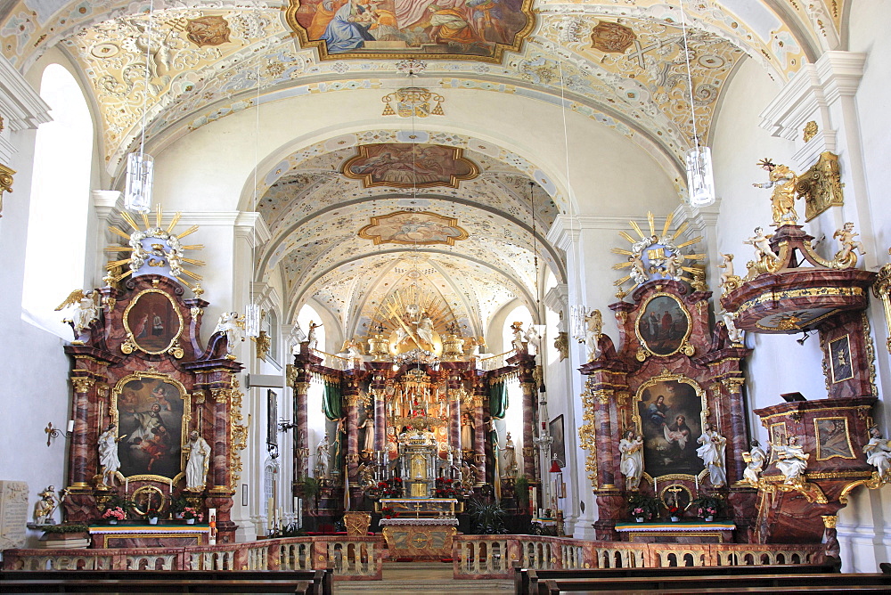 Marienweiher monastery, pilgrimage church, district of Kulmbach, Upper Franconia, Bavaria, Germany, Europe