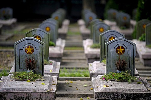 War graves, DinhBin, North Vietnam, Southeast Asia