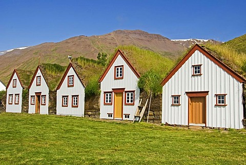 Holiday homes, Husavik, 'house bay', Iceland, Europe