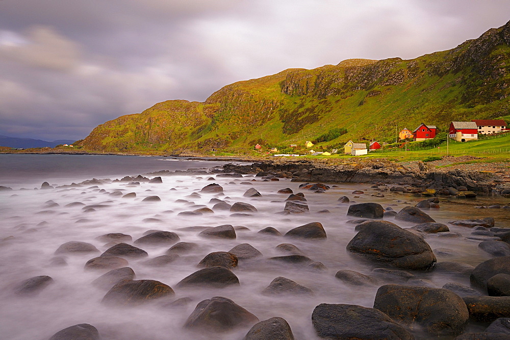 Thunderstorm atmosphere on the bird island Runde, Norway, Scandinavia, Europe