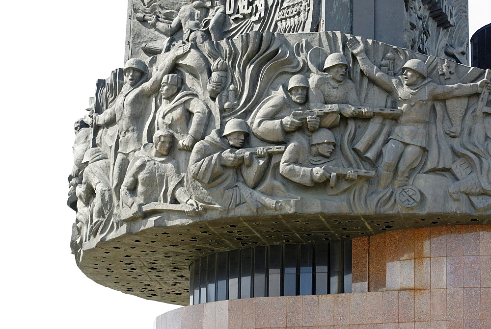 Monument on Poklonnaya Hill, detail, Moscow, Russia