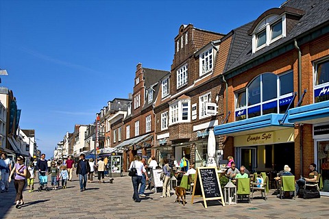 Friedrichstrasse, Westerland, Sylt, North Frisia, Schleswig-Holstein, Germany, Europe