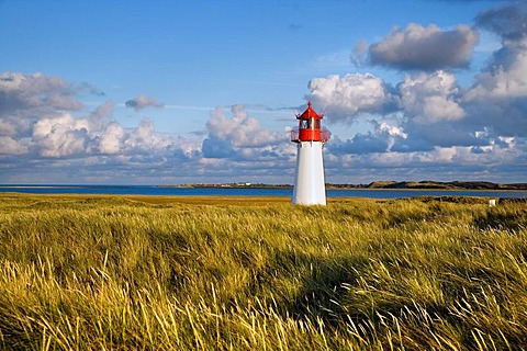 List-West Lighthouse, northern part of the island known as Ellenbogen, Sylt, North Frisia, Schleswig-Holstein, Germany, Europe