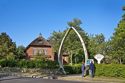 Entrance of the Friesenmuseum, ethnological museum, Wyk, Foehr, North Frisia, Schleswig-Holstein, Germany